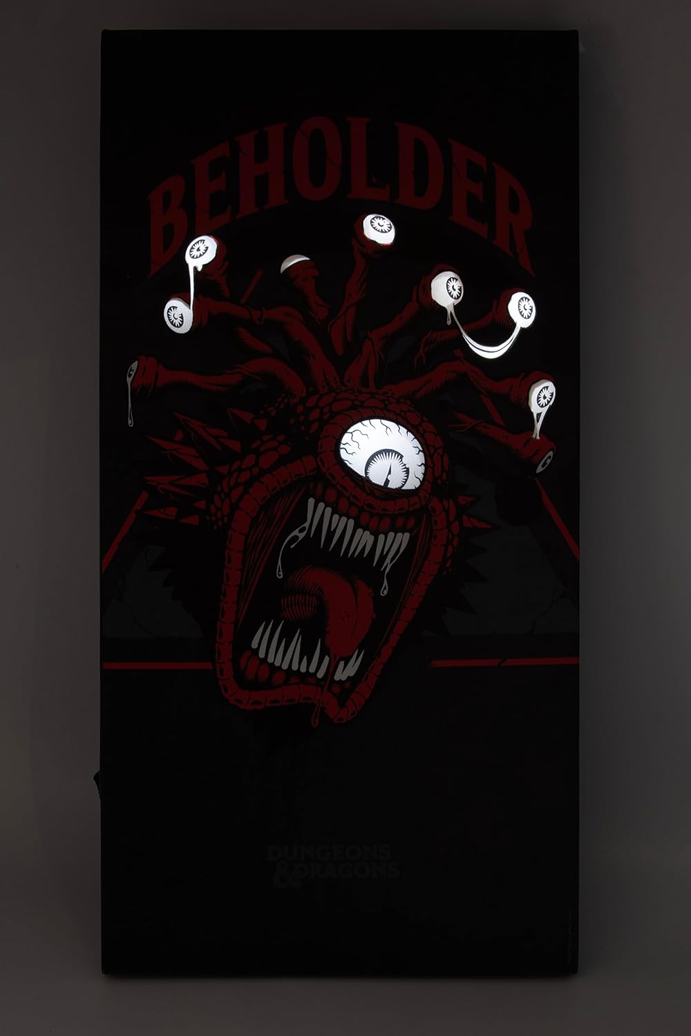 Joy Toy Dungeons & Dragons Beholder Canvas (Canvas Picture) with 6 LED Lights for Hanging and Standing, 20 x 3 x 40 cm