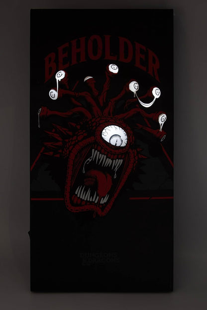 Joy Toy Dungeons & Dragons Beholder Canvas (Canvas Picture) with 6 LED Lights for Hanging and Standing, 20 x 3 x 40 cm