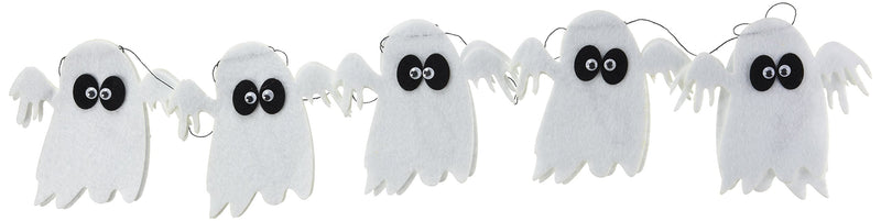 Rubies Felt Ghost Garland with Eyes 2m (S4352