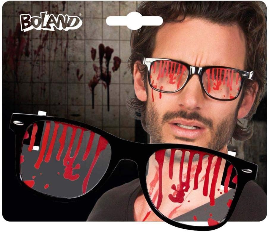 Boland 72104 Bloody Party Glasses Multicoloured