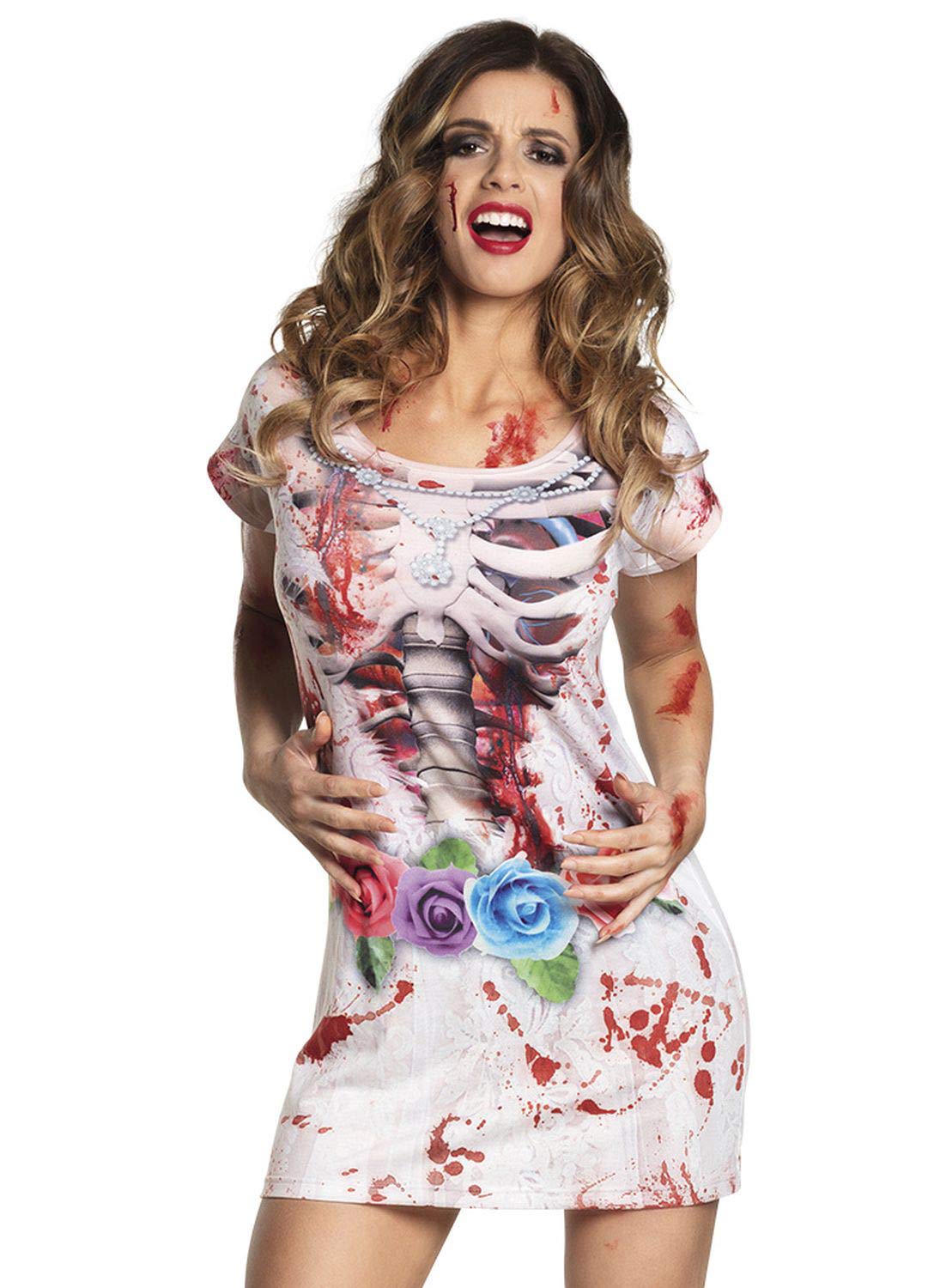 Boland 84326 Photorealistic Dress Horror Bride, Multicoloured