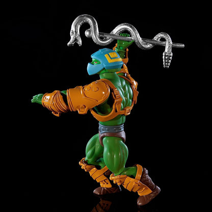 Masters of the Universe Origins Toy, Rise of Snake Men Eternian Guard Infiltrator, Collectible MOTU Figure with Accessory and Mini Comic, HKM77