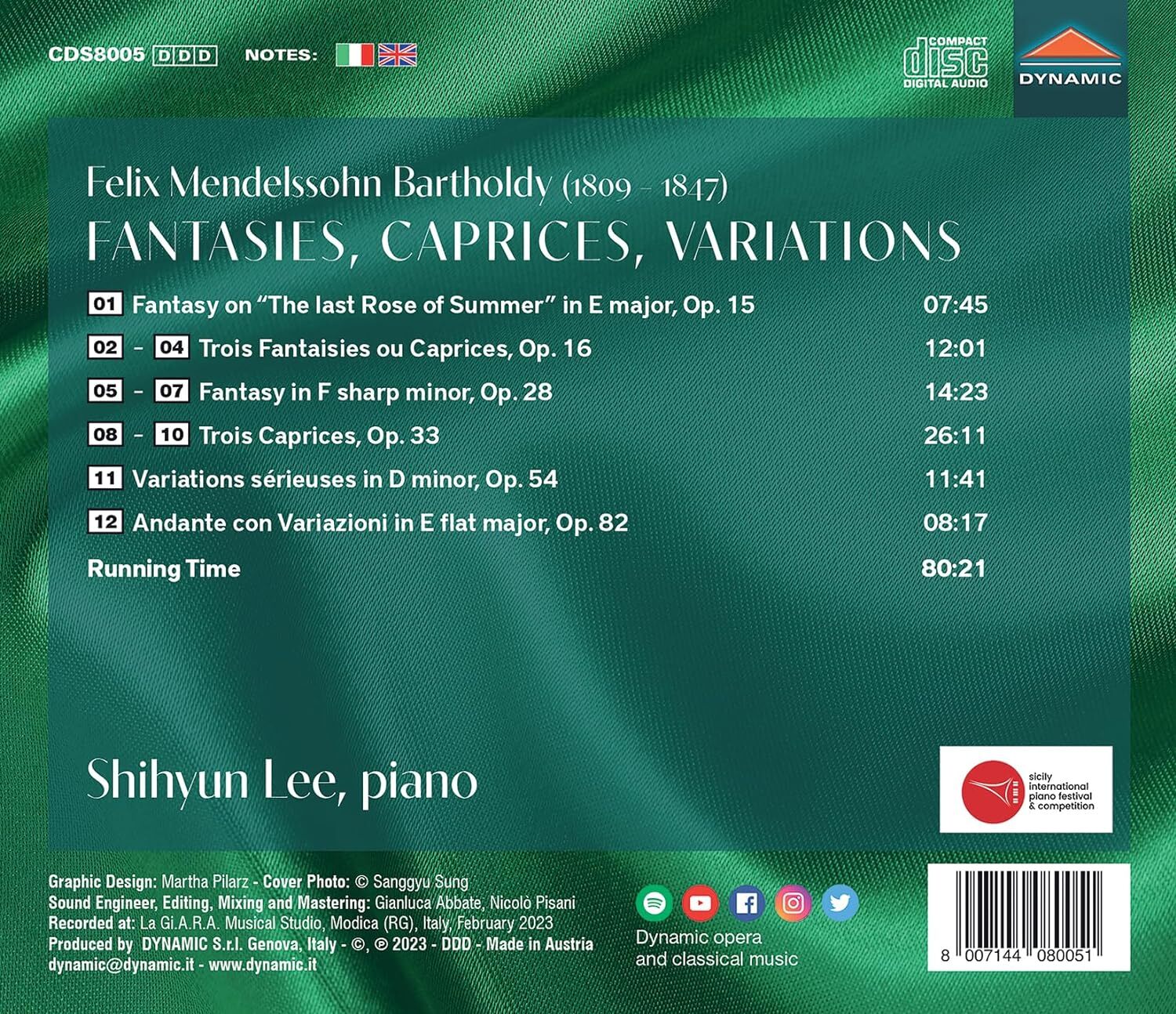 Mendelssohn: Fantasies, Caprices, Variations