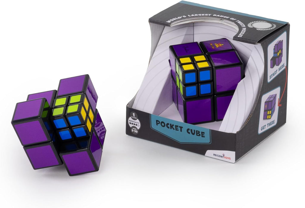 Meffert's M5059 Pocket Cube by Recent Toys Brain teaser Puzzle, Multi-Colour