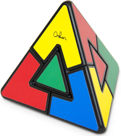 Meffert's Pyraminx Duo by Recent Toys, Brain Teaser 3d Puzzle Triangle for Adults Kids Boys Girls Fidget Toy Stress Relief Puzzle Cube Official Pyraminx from Meffert's