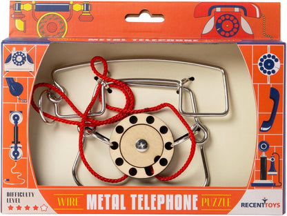 Constantin- Metal Telephone Rompecabezas, Multicolor (Recent Toys C5085