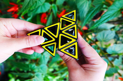 Meffert's M5097 Holle Pyraminx hersenkraker puzzel voor concentratie, meerkleurig