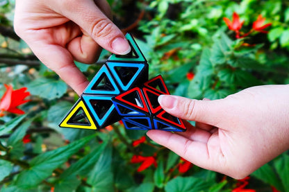 Meffert's M5097 Holle Pyraminx hersenkraker puzzel voor concentratie, meerkleurig