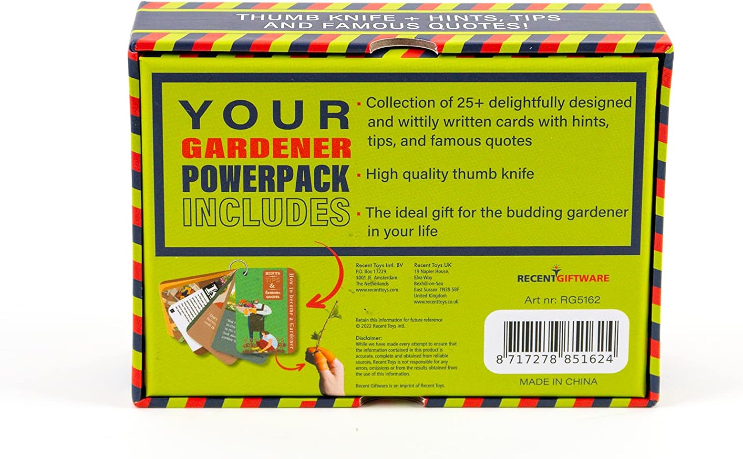 Recent Giftware RG5162 Gardener Guide, Green, One Size