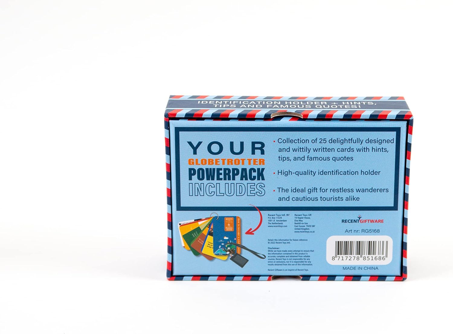 Recent Giftware RG5168 Globetrotter Guide, Blue, One Size