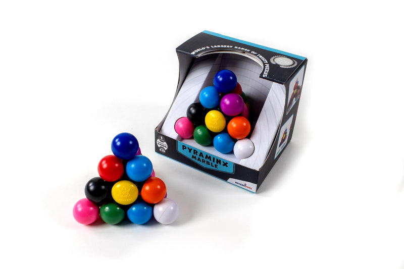 Recent Toys- Rompecabezas de mármol Pyraminx, Multicolor, Medium (M5169