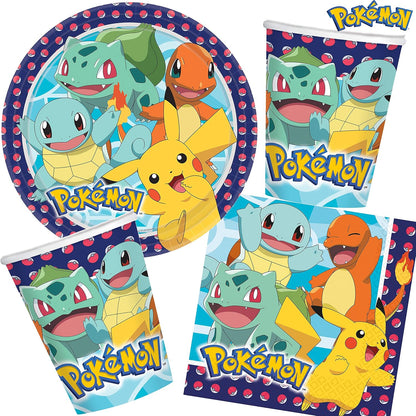 Amscan 9904821 - Pokémon Birthday Party Luncheon Napkins