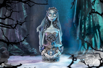 Nemesis Now Official Corpse Bride Emily Bust, 29.3cm, Resin, Blue, Officially Licensed Merchandise, Collectible Emily Bust, Cast in the Finest Resin, Hand-Painted