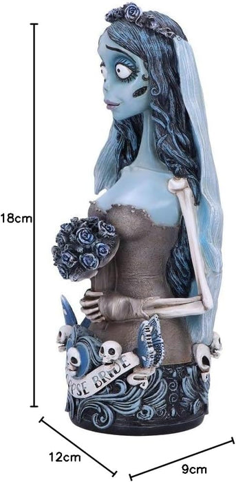 Nemesis Now Official Corpse Bride Emily Bust, 29.3cm, Resin, Blue, Officially Licensed Merchandise, Collectible Emily Bust, Cast in the Finest Resin, Hand-Painted