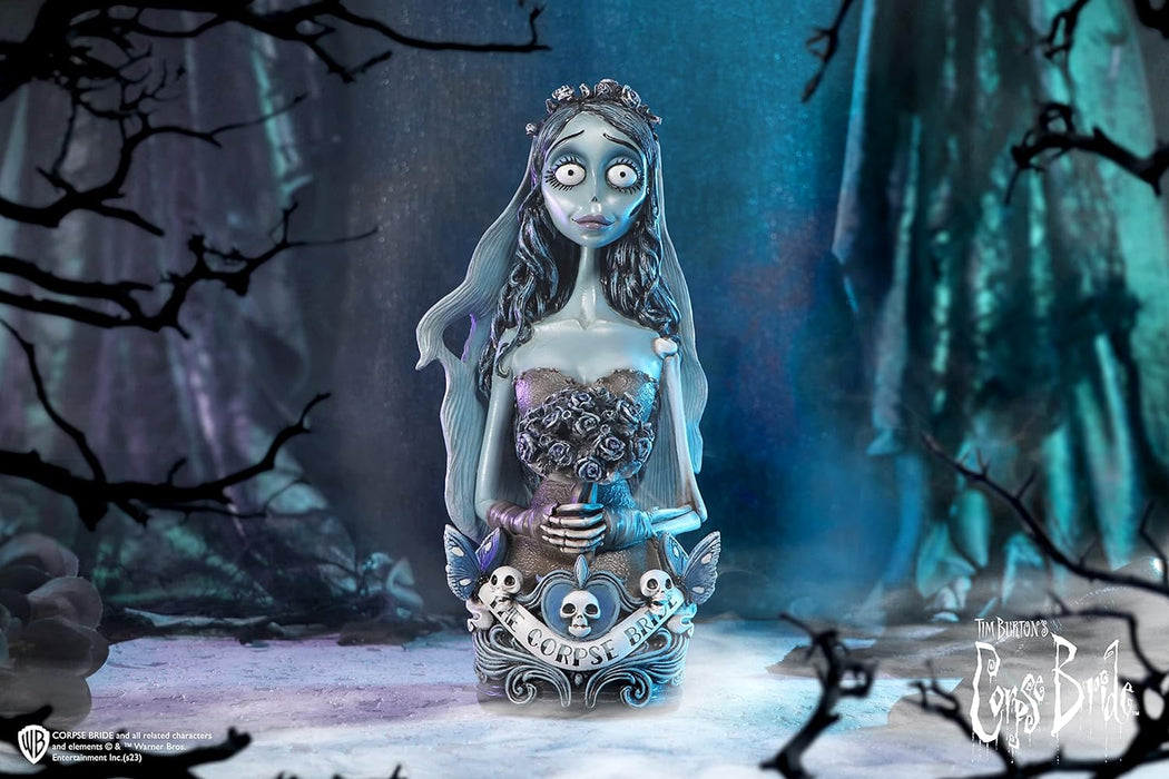 Nemesis Now Official Corpse Bride Emily Bust, 29.3cm, Resin, Blue, Officially Licensed Merchandise, Collectible Emily Bust, Cast in the Finest Resin, Hand-Painted