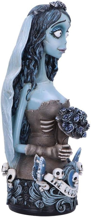 Nemesis Now Official Corpse Bride Emily Bust, 29.3cm, Resin, Blue, Officially Licensed Merchandise, Collectible Emily Bust, Cast in the Finest Resin, Hand-Painted