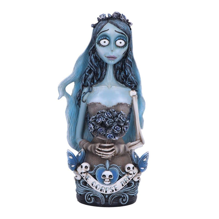 Nemesis Now Official Corpse Bride Emily Bust, 29.3cm, Resin, Blue, Officially Licensed Merchandise, Collectible Emily Bust, Cast in the Finest Resin, Hand-Painted