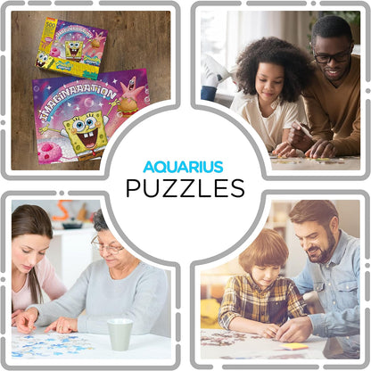 AQUARIUS SpongeBob SquarePants Imagination Puzzle (500 Piece Jigsaw Puzzle) - Officially Licensed SpongeBob Merchandise & Collectibles - Glare Free - Precision Fit - 14x19In