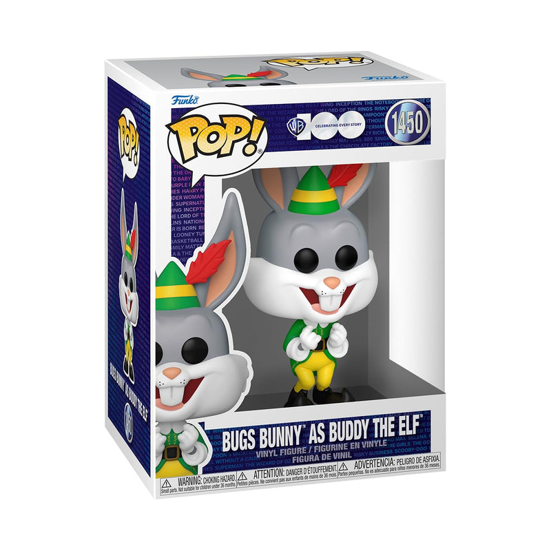 Funko POP! Movies: WB100 - Bugs Bunny As Buddy - WB 100 - Collectable Vinyl Figure - Gift Idea - Official Merchandise - Toys for Kids & Adults - Ad Icons Fans - Model Figure for Collectors