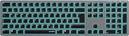 Logitech LEVIA Tastatur kabellos grau