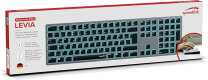 Logitech LEVIA Tastatur kabellos grau