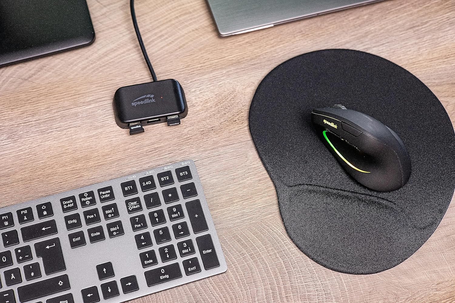 Logitech LEVIA Tastatur kabellos grau
