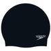 Speedo Moulded Silicone Cap Junior Black Junior Black