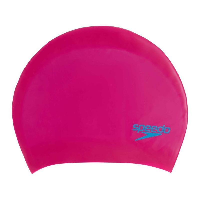 Speedo Long Hair Silicone Cap Junior Junior Pink/Blue Junior Pink/Blue