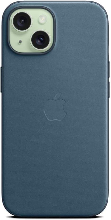 Apple - Back Cover For Mobile Phone - Magsafe Compatibility - Finewoven - Pacific Blue - For Iphone 15