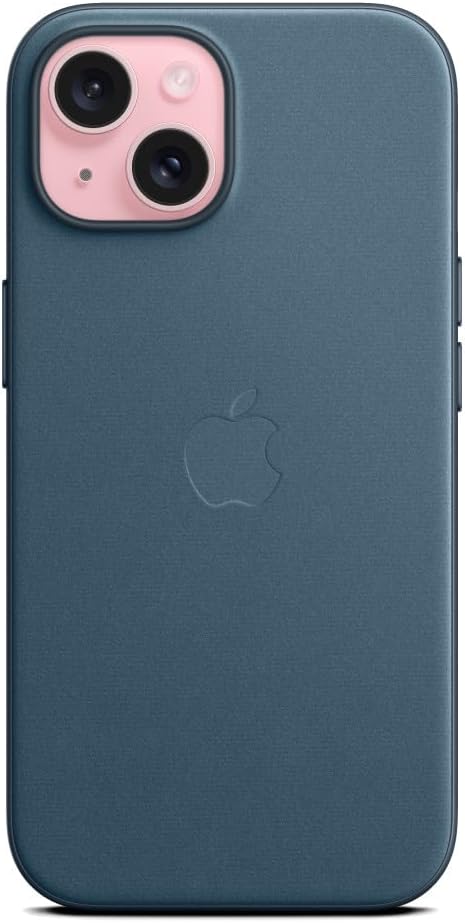 Apple - Back Cover For Mobile Phone - Magsafe Compatibility - Finewoven - Pacific Blue - For Iphone 15