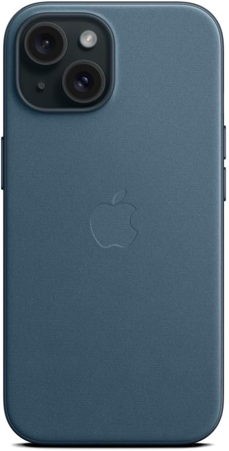 Apple - Back Cover For Mobile Phone - Magsafe Compatibility - Finewoven - Pacific Blue - For Iphone 15