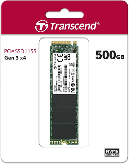 Transcend 500GB M.2 2280 PCIe Gen3x4 NVMe TLC