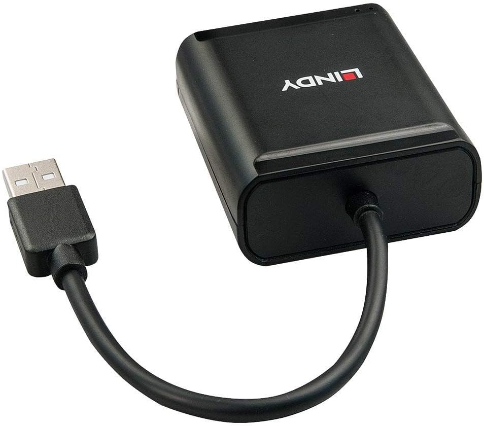 LINDY 42679 USB 2.0 Cat.5 Extender, 4 Ports - Black, 60m
