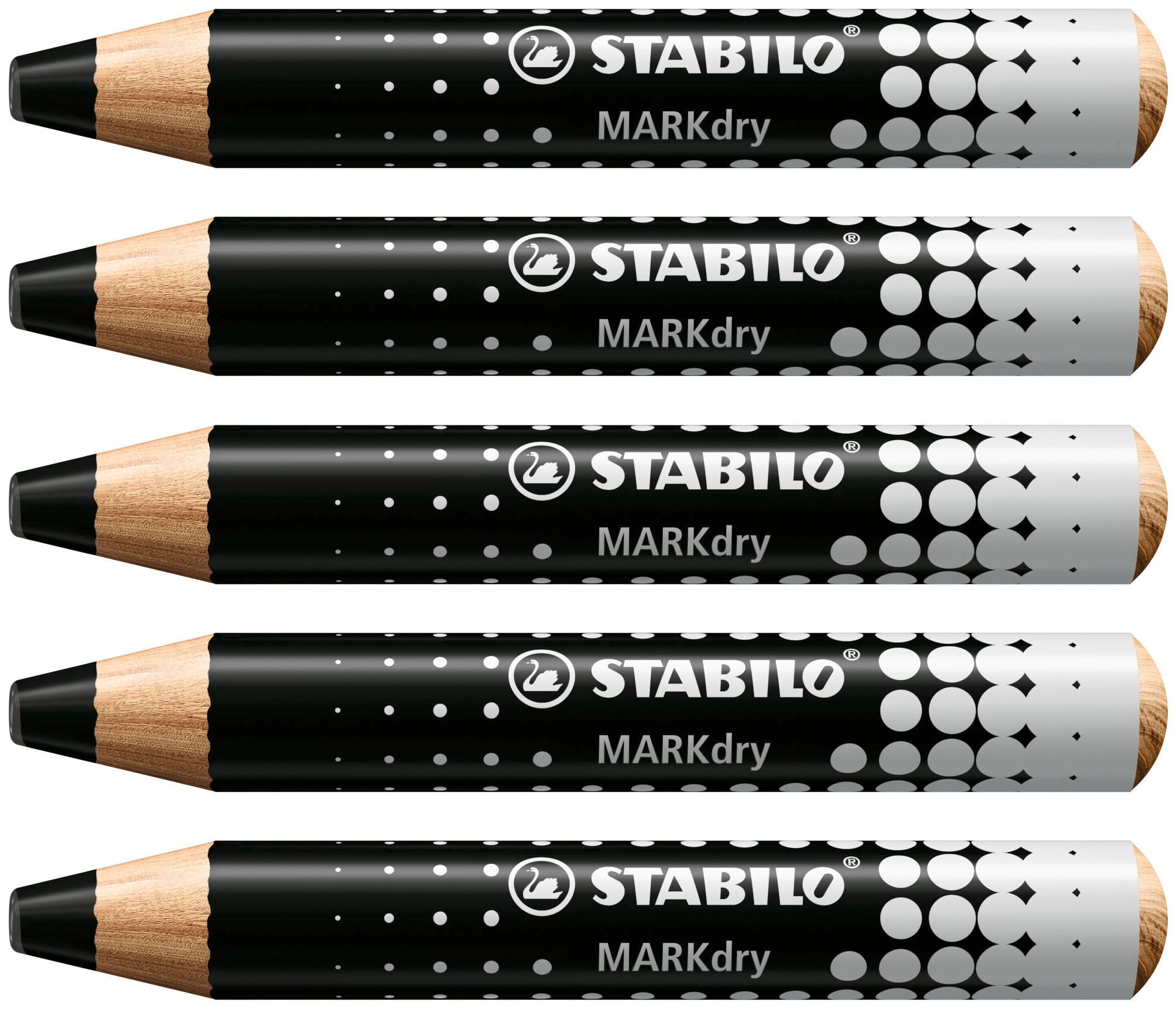 Whiteboard and Flipchart Markers - STABILO MARKdry - Pack of 5