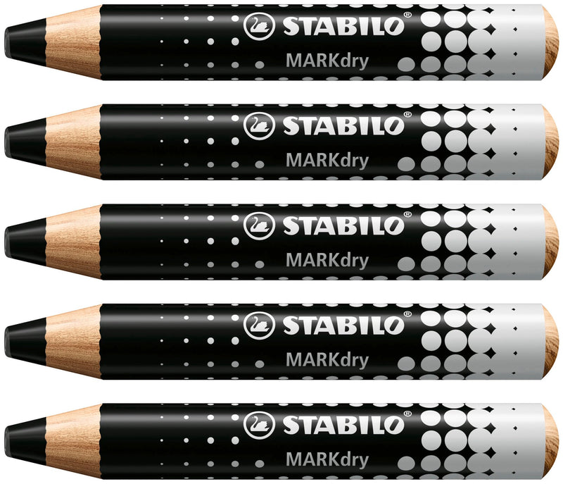 Whiteboard and Flipchart Markers - STABILO MARKdry - Pack of 5