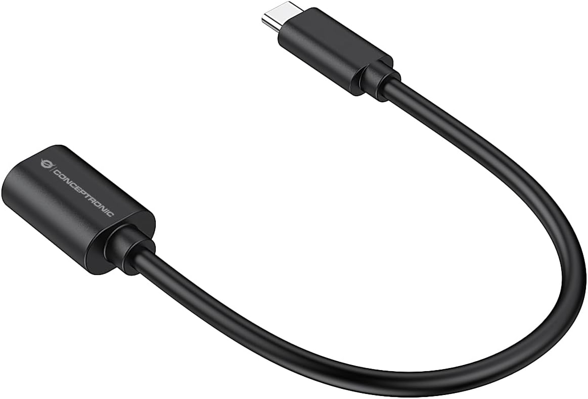 Conceptronic ABBY11B USB C to USB A OTG Adapter 2 Pack 20cm