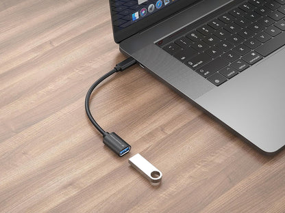 Conceptronic ABBY11B USB C to USB A OTG Adapter 2 Pack 20cm