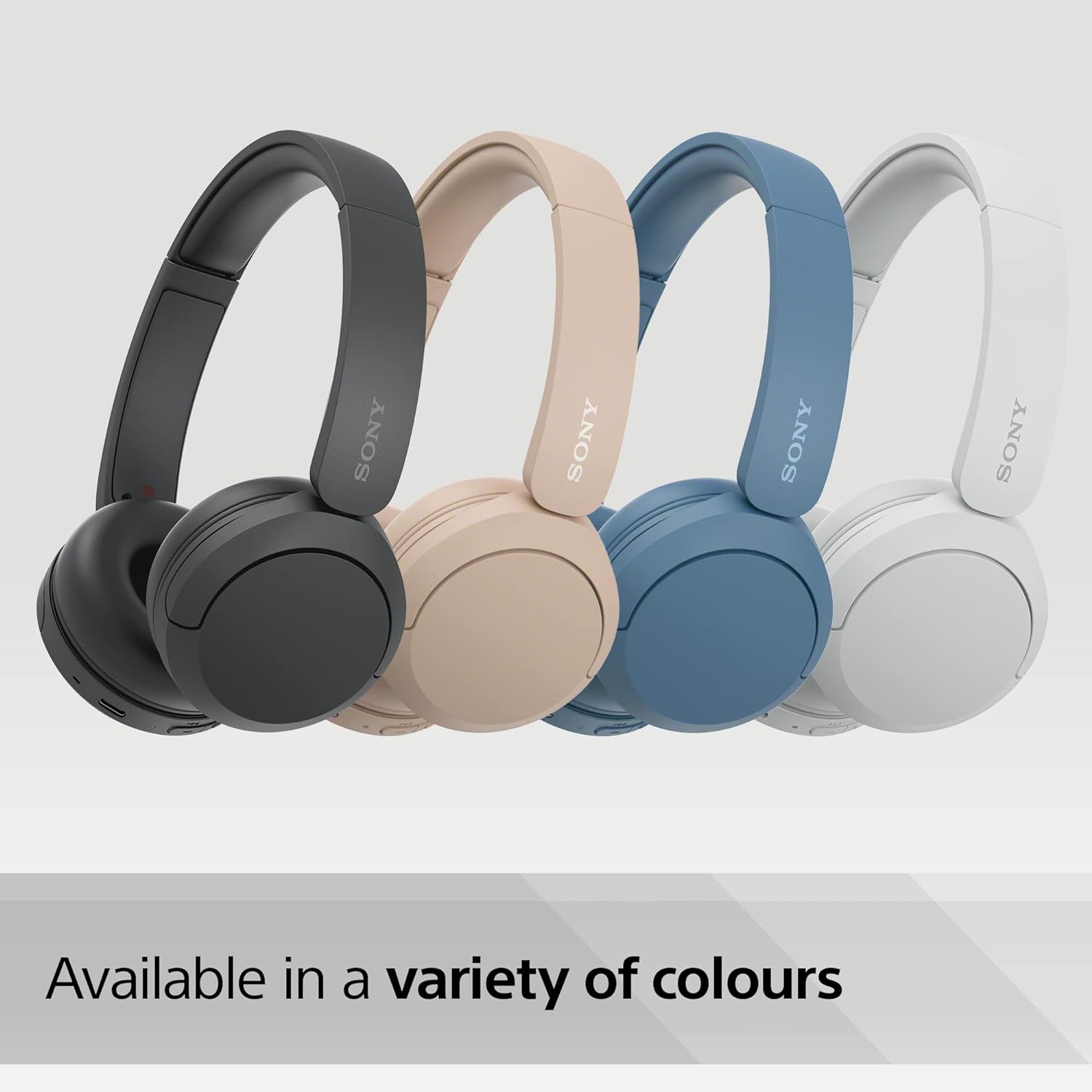 Sony WH-CH520 Wireless Bluetooth Headphones - up to 50 Hours Battery Life with Quick Charge, On-ear style