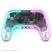 Bionik NeoGlow: Wireless RGB Gaming Controller with Motion for Nintendo Switch, 900 mAh Rechargeable Battery, Turbo Mode/Gyroscope/Transparent Shell/PC/Android