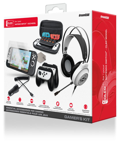 Dreamgear DGSWO-6551 Gamer's Kit Switch OLED Essential Accessories Nintendo Switch