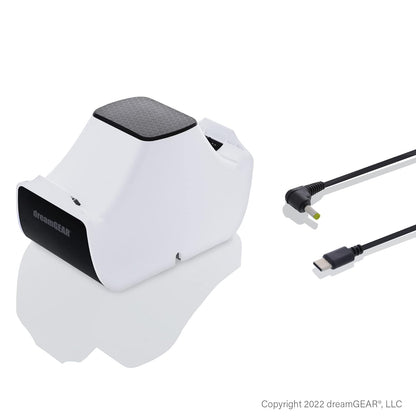dreamGEAR Dual Power Station: PS5 Dualsense Controller Charging Station, Fast Charging, Base Grip, Simple Drop-in Design