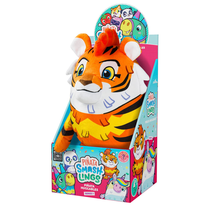 Pinata Smashlings Huggable Plush, Mo Tiger, Roblox Toys, Soft Toys, Ideal Gift, Official Pinata Smashlings Toy from Toikido.