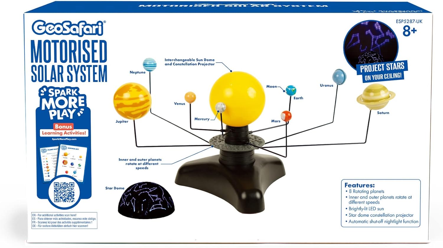 Learning Resources Motorised System Geosafari-Sistema Solar Motorizado, Color (Esp5287-Uk