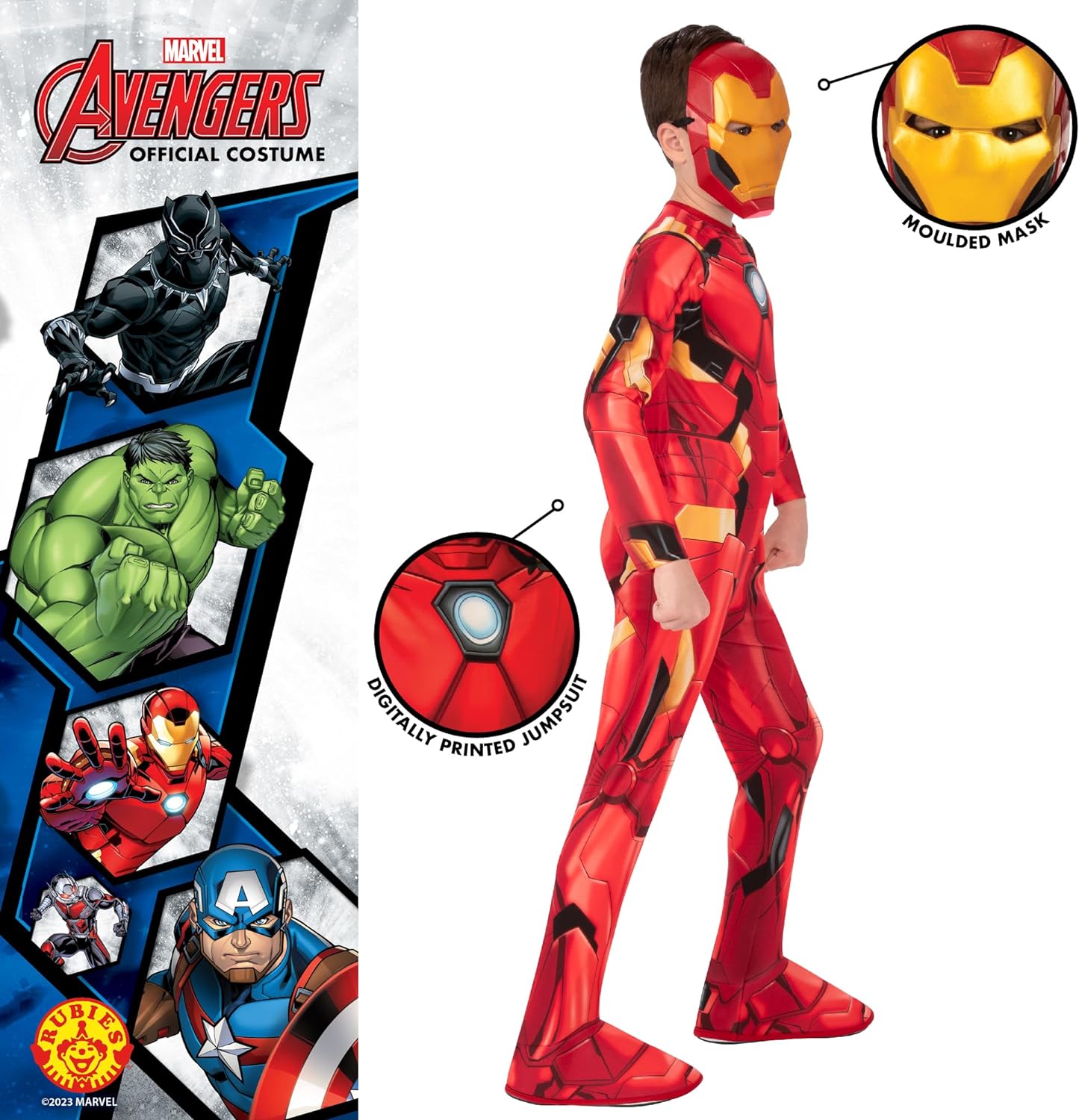 Rubie's Official Iron Man Child's Costume, Kids Fancy Dress Dress