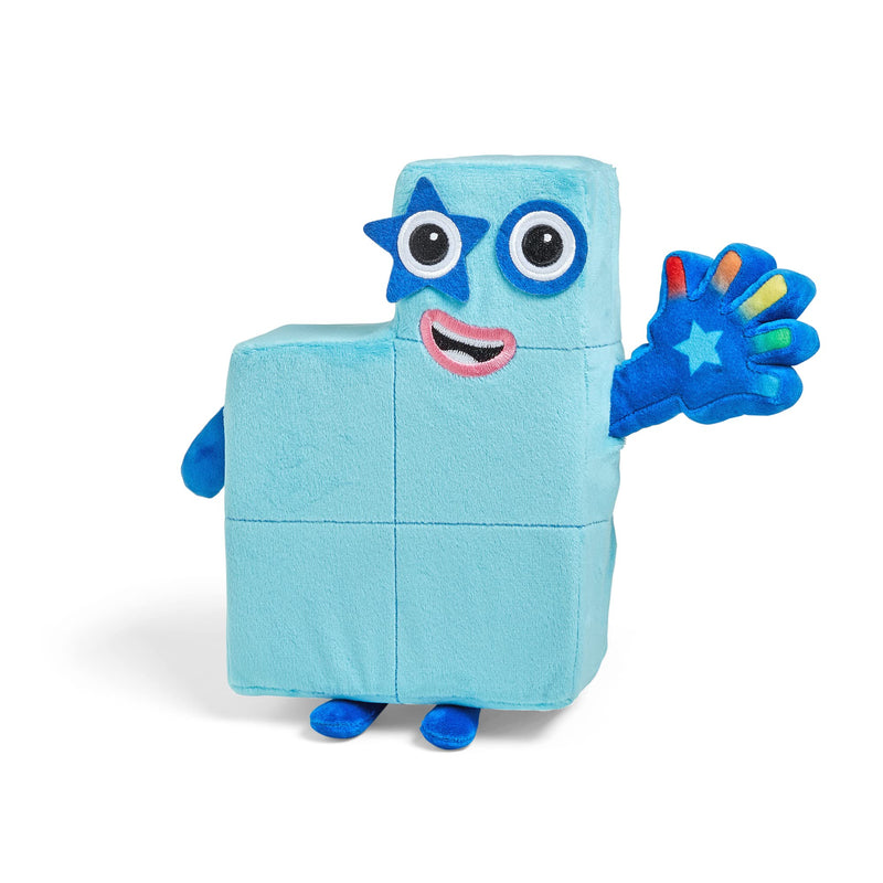 Learning Resources Peluche Interactivo de la Numberblock Cinco Que Canta contigo, Juguetes para Contar para niños de 3+ años, Juguete Que se Ilumina, 12 Frases y Canciones