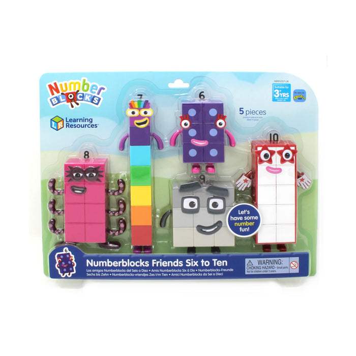 Learning Resources- Amici Numberblocks da Sei a Dieci, Personaggi da Collezione Ufficiali a Partire dai 3 Anni, HM95357-UK