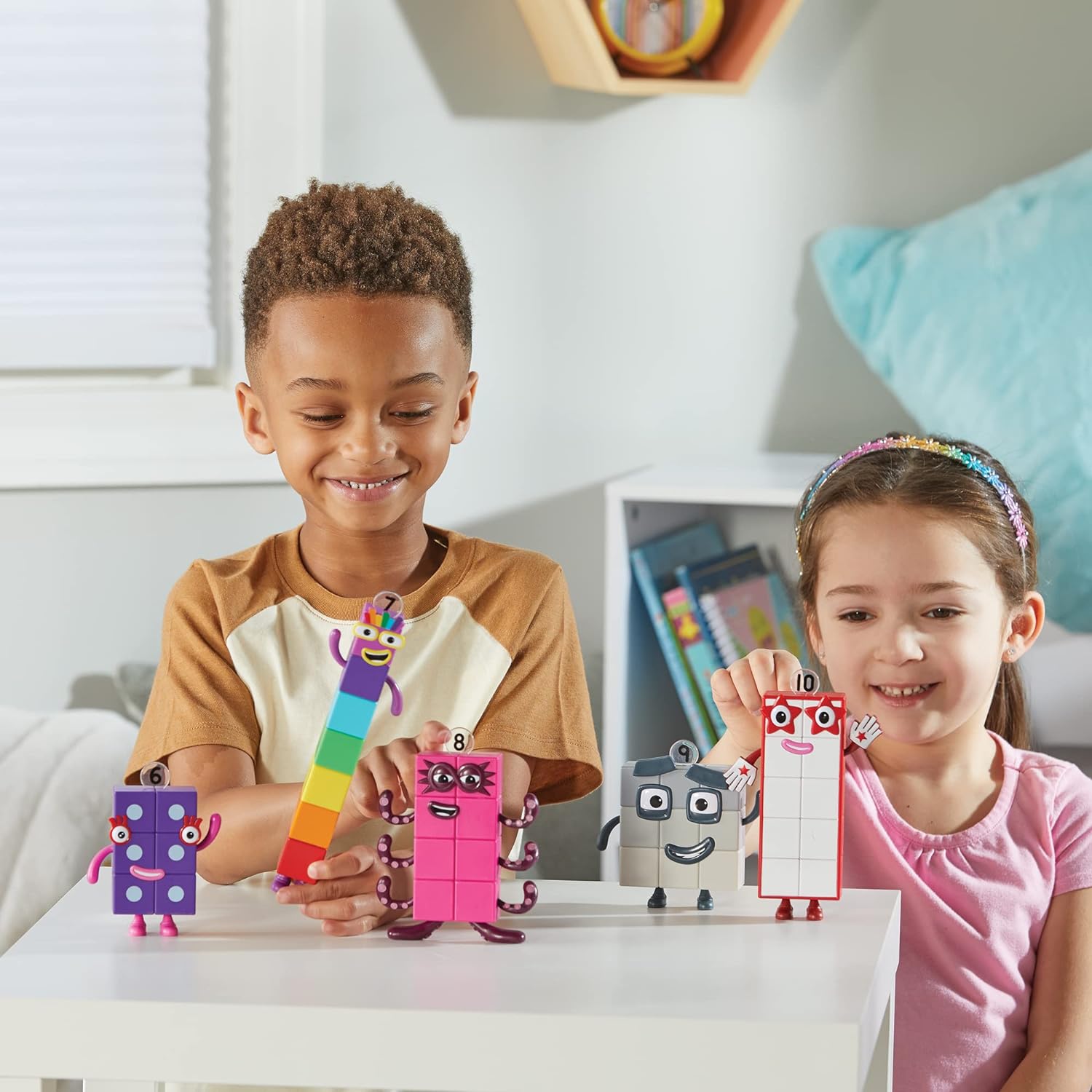 Learning Resources- Amici Numberblocks da Sei a Dieci, Personaggi da Collezione Ufficiali a Partire dai 3 Anni, HM95357-UK