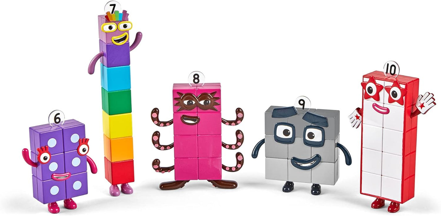 Learning Resources- Amici Numberblocks da Sei a Dieci, Personaggi da Collezione Ufficiali a Partire dai 3 Anni, HM95357-UK