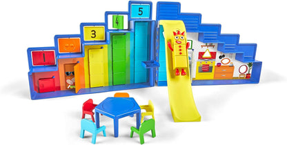 Learning Resources Numberblocks Step Squad Mission Headquarters Deluxe Playset for Ages 3+, Includes Collectible Three Figure, Surprise Hidden Spy Features & Sticker Sheet