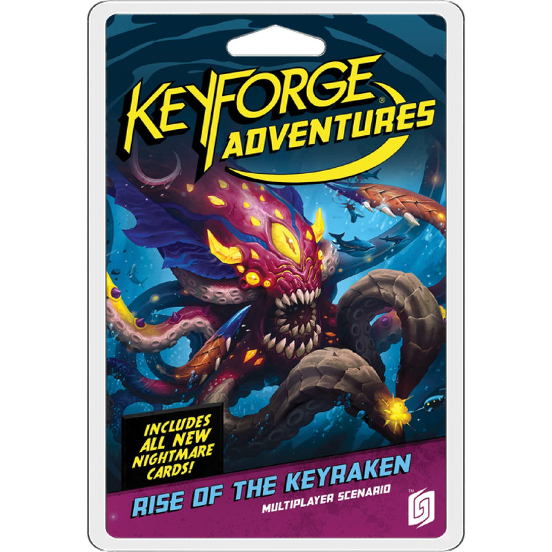 Keyforge Adventures Rise of The Keyraken Card Game | Strategy Game with Solo and Cooperative Mode for Adults and Teens | Ages 14+ | 1-3 Players | Average Playtime 45-90 Minutes | Made by Ghost Galaxy